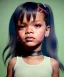 Placeholder: Rihanna toddler, full body, soft skin, dramatic lighting, hyper realistic