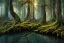 Placeholder: high-quality, fine-detail beautiful, breath-taking forest with gnarled trees, flowers, clear reflective lake, tranquil, stunning, 8k resolution