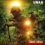 Placeholder: vietnam war. jungle. cd cover. bokeh. lens flare. warm lights. high detailed