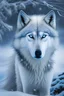 Placeholder: A captivating, monochromatic photograph of an ethereal white wolf in a snowy landscape, with a tight focus on its piercing blue eyes and striking fur details, evoking a sense of mystery and otherworldliness.