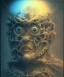 Placeholder: neural network. ink, poster, beksinski