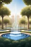 Placeholder: square logo, Symphony of fountains, landscape design of the park in the style of music and musicals