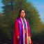 Placeholder: Full body portrait, painting, medium shot lady style of Haudenosaunee