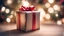 Placeholder: Christmas Gift , side lighting, blurred background