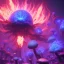 Placeholder: Spherical Frost metal magic armoured pink lightning Mycelium giant blob red MUSHROOM flower BURNING IN BLUE FLAMES hellfire abyss stars SPACE lANDSCAPE