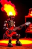 Placeholder: Firestarter robot hardrock with a guitar