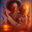 Placeholder: An original movie poster by drew struzan, western horror