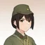 Placeholder: Anime girl with dark brown skin