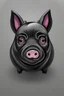 Placeholder: black ghost pig