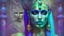 Placeholder: Queen Of The Damned Disguised In Pastels; Hieroglyphics, Symbolism, Dystopian, Elegant, Fantastical, Intricate, Hyperdetailed, Holographic, Magnificent, Meticulous, Mysterious, Ominous