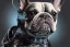 Placeholder: dogpunk cybernetic biomechanical french bulldog, front facing, symmetric, very coherent symmetrical artwork, octane realistic render, 8k, micro detail, intricate, elegant, highly detailed, centered, smooth, sharp focus, illustration, artgerm, artstation, tomasz alen kopera, wlop