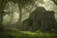 Placeholder: Ancient crypt in a lush green forest, fantasy, day time, light, mystical