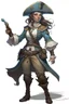 Placeholder: young female air genasi pirate cleric dnd