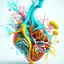 Placeholder: Splash art, create A abstract representation of a healthy human lung, with a focus on the intricate details of the respiratory system, pure white background, using a pastel color scheme, ((white background)), roaring, epic Instagram, artstation, splash style of colorful paint, contour, hyperdetailed intricately detailed , unreal engine, fantastical, intricate detail, splash screen, complementary colors, fantasy concept art, 8k resolution, deviantart masterpiece, oil painting, heavy strokes, pain