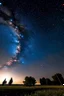 Placeholder: Sky with stars, Milky Way, meteor shower