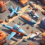 Placeholder: planes 2d top down