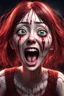 Placeholder: Woman with rare eyes, face distorted with pain, screaming, tears streaming, siting pose, fullbody, Junji Ito style, darkred tones,high detailed, 4k resolution, digital paiting, cute, art, no background 3d pixar disney the cinematic FKAA, TXAA, and RTX graphics technology employed for stunning detail.