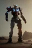 Placeholder: dark armor robot ai soldier mech dystopian scary gladiator predator monster