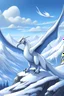 Placeholder: Lugia in snow mountains