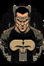 Placeholder: punisher sku;; joe rogan in the style of Hiroshi Nagai