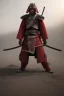 Placeholder: samurai red sword 3d render photo, cinematic