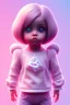 Placeholder: isometric clean art of super cute child girl, soft lighting, soft pastel gradients, high definition, 3d icon clay render, blender 3d