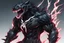 Placeholder: Venom beast in 8k solo leveling shadow artstyle, ice wolf them, neon effect, full body, ice, intricate details, highly detailed, high details, detailed portrait, masterpiece,ultra detailed, ultra quality