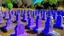 Placeholder: A purple haunted graveyard with ghosts designed in ancient Greek pottery painted by Zosan