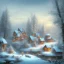 Placeholder: hobby store in winter landscape