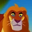 Placeholder: Lion King Animation OC Loca male lion triangular face shape hooked black nose tip