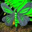 Placeholder: metal gothic green damsonfly wings