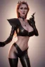 Placeholder: Brandi Love as evil queen in black leather, leather, busty, cleavage, angry, stern look. character design by cory loftis, fenghua zhong, ryohei hase, ismail inceoglu and ruan jia. unreal engine 5, artistic lighting, highly detailed, photorealistic, fantasy