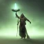 Placeholder: franz frazetta style, shaman summoning a lighting bolt