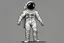 Placeholder: cartoony full body shot of an astronaut from the early 1960s