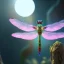 Placeholder: dragonfly, humming bird, fantasy art, Unreal Engine 5, lens macro,sharp focus, realistic, hyper detailed, studio lighting, neon light ambient, crystalized