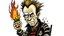 Placeholder: Rock n roll PUNK firestarter johnny rotten cartoon