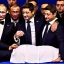 Placeholder: Zelensky selfie with Putin's corpse, photo, black background