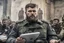 Placeholder: russian rebel leader giving a speech on social Media