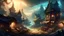 Placeholder: create a full amazing detailed bank background from league of legends full hd light