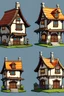 Placeholder: 2D game medival house