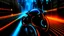 Placeholder: tron legacy movie, city of lights blue, red and orange, programs, motors