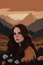 Placeholder: draw Lana del Reys ultraviolence album cover but a landscape