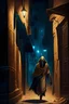Placeholder: a thief stalks the streets of ancient Egypt at night