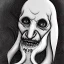 Placeholder: Realistic Nosferatu with tentacle beard as Russian Orthodox and vampire fangs