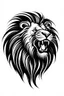 Placeholder: roaring lion ink logo, white background