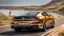 Placeholder: Bentley Mustang 2023 on road rear view