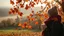 Placeholder: Autumn: falling leaves, Misty mornings, fog over distant fields or forests, sunshine; people wear scarves, woolly hats, gloves, steaming hot drinks; birds migrating, squirrels gathering nuts, rabbits, chestnuts, acorns, berries, rowan, holly, mistletoe, beautiful colours, atmospheric. Award winning photograph.