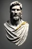 Placeholder: Ultra Realistic image, Roman sculpture, white marble material, Lionel Messi, gold Laurel wreath, chisel style, waist up portrait, epic, celestial, cinematic lighting, God light, god rays, 4k resolution, smooth details, ornate details, soft lighting, unreal engine 5, marble background.