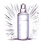 Placeholder: A simple line drawing of spray paint can