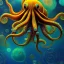 Placeholder: Giant Octopuss underwater by van Gogh 8k